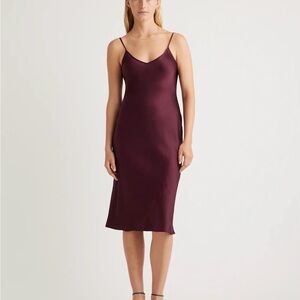 Quince silk slip dress NWT Small
